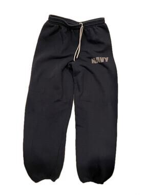 MV Sport US Navy Jogger Sweat Pants Mens Small